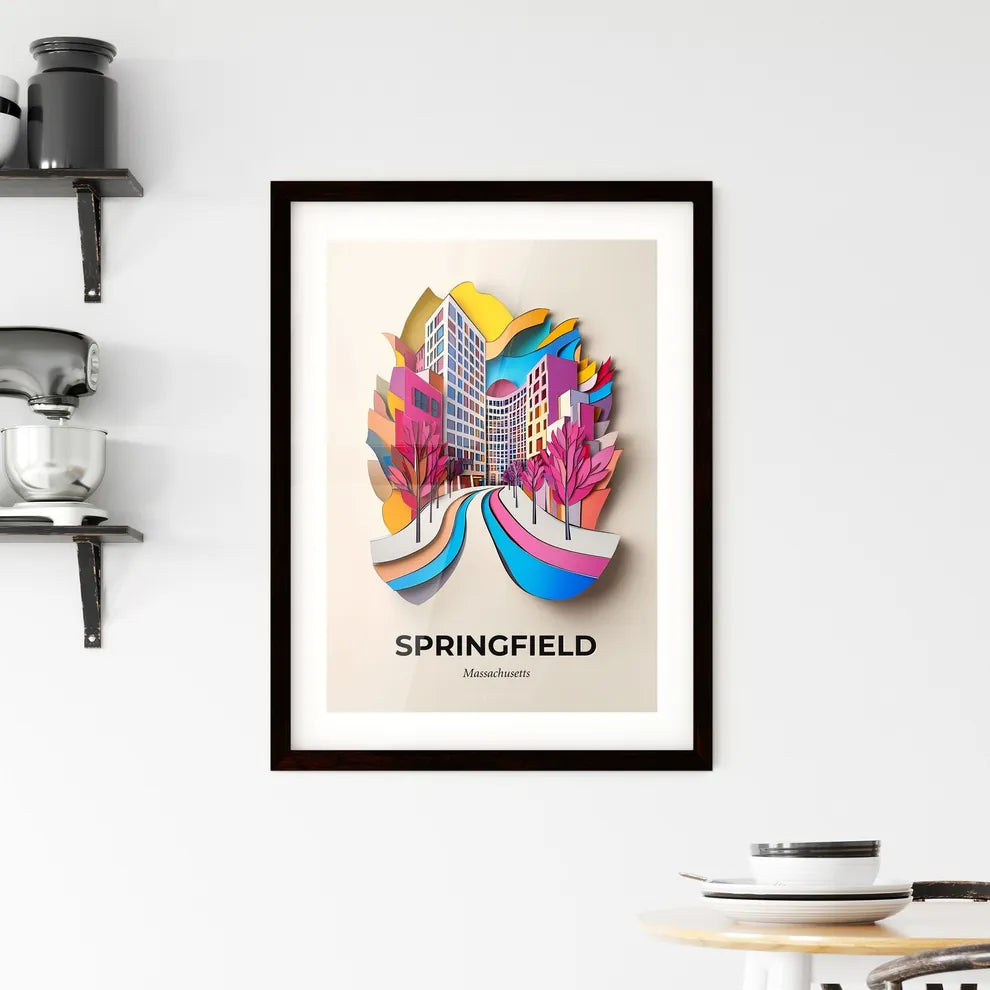 Vivid Springfield, Massachusetts, Framed Wall Art