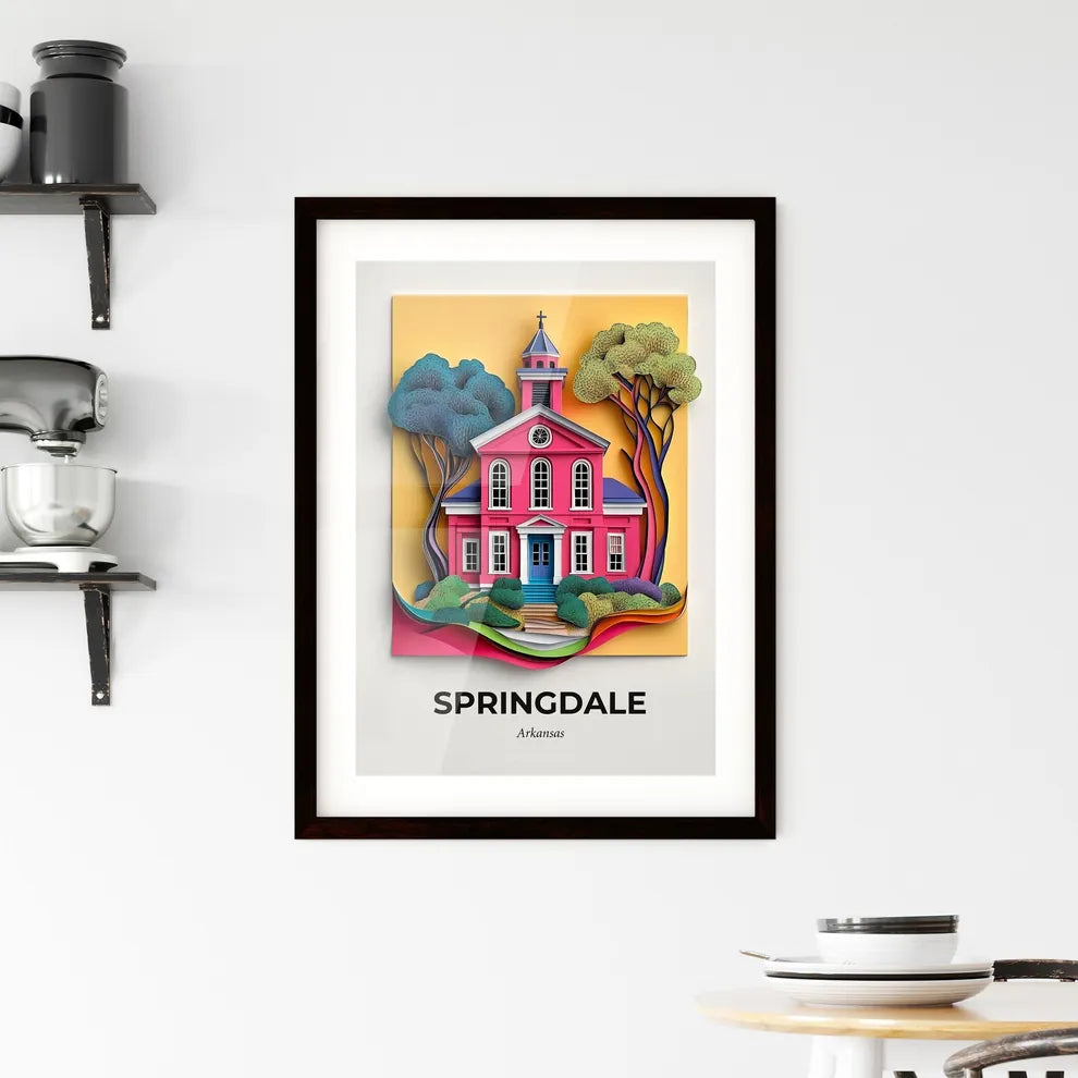 Vivid Springdale, Arkansas, Framed Wall Art