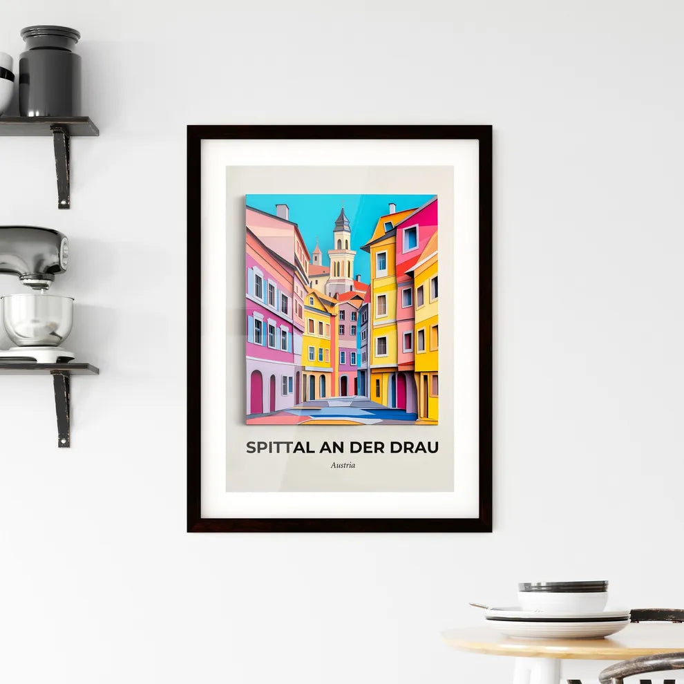 Vivid Spittal an der Drau, Austria, Framed Wall Art