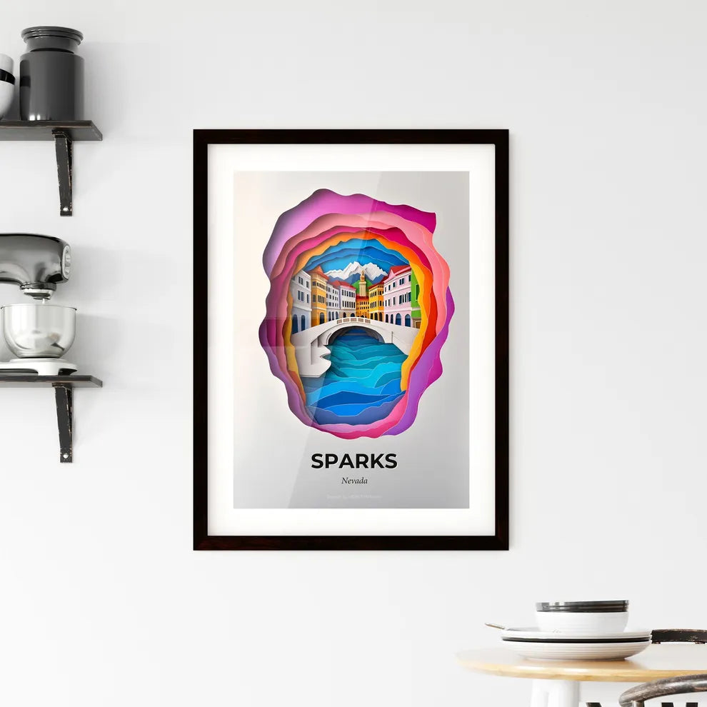 Vivid Sparks, Nevada, Framed Wall Art