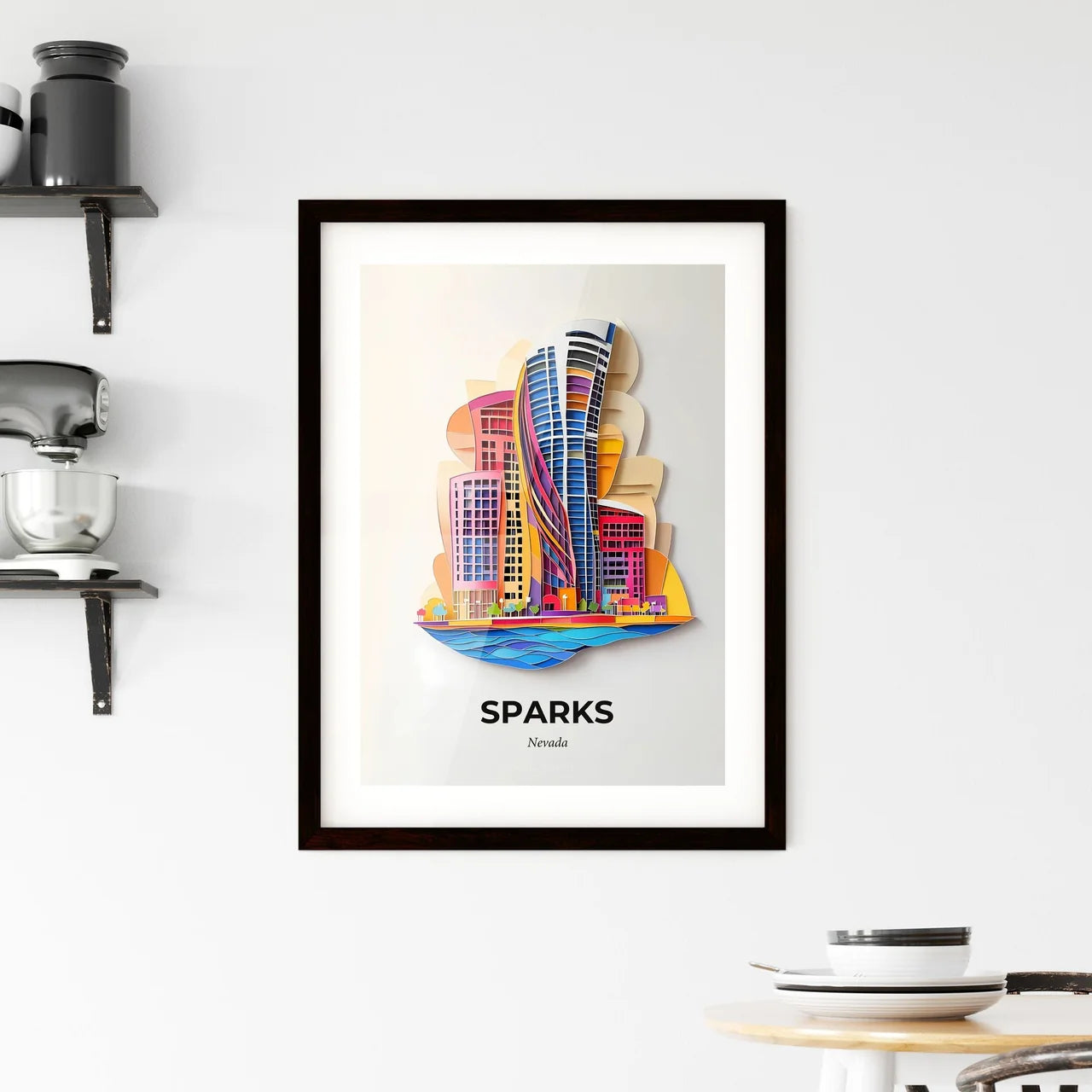 Vivid Sparks, Nevada, Framed Wall Art