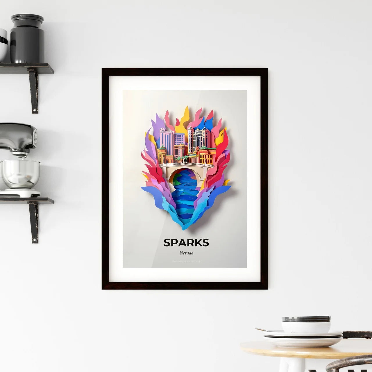 Vivid Sparks, Nevada, Framed Wall Art