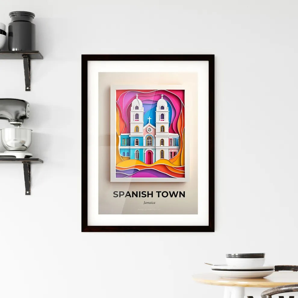Vivid Spanish Town, Jamaica, Framed Wall Art