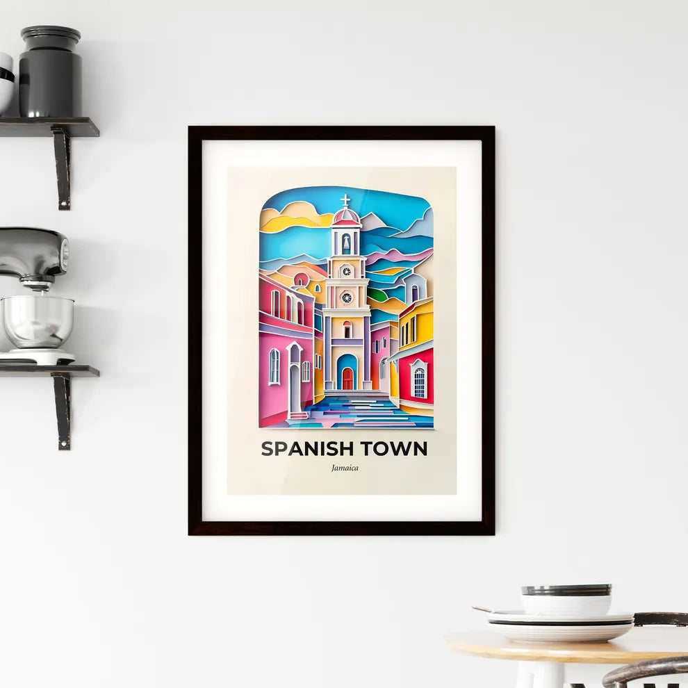 Vivid Spanish Town, Jamaica, Framed Wall Art