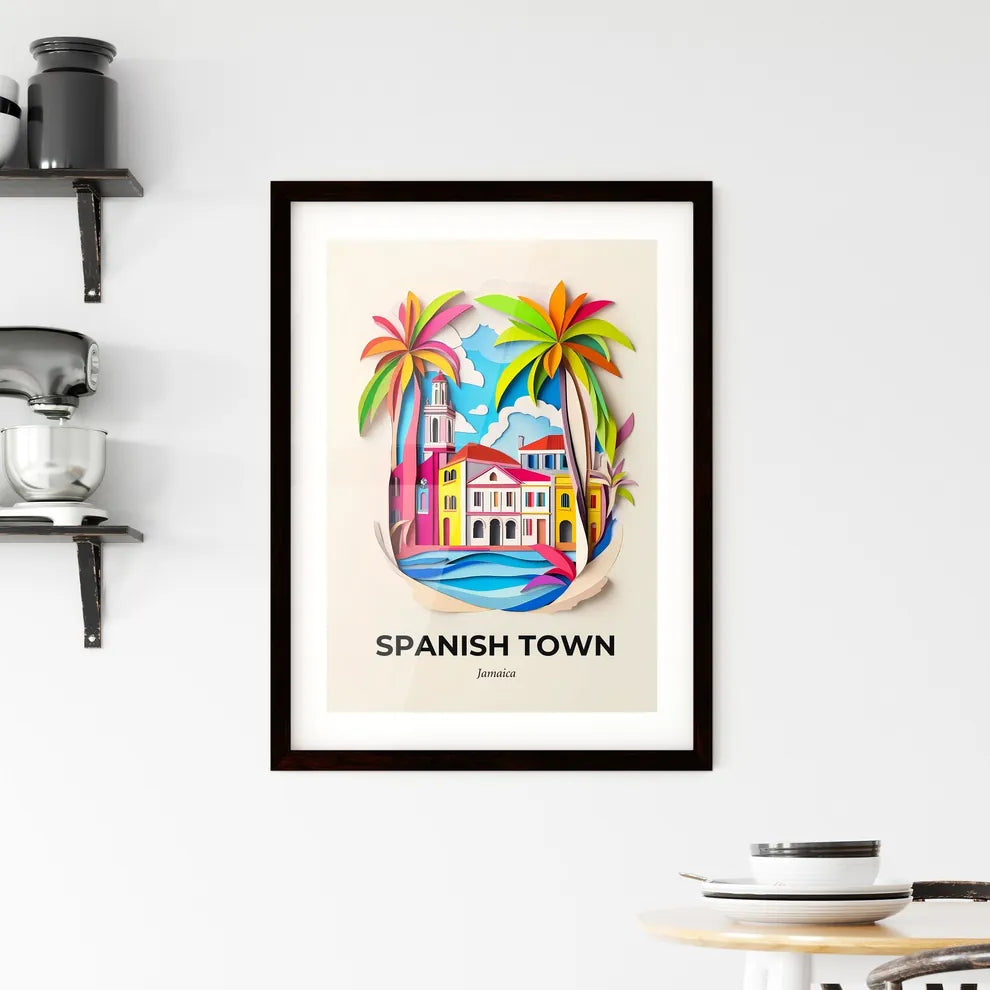 Vivid Spanish Town, Jamaica, Framed Wall Art