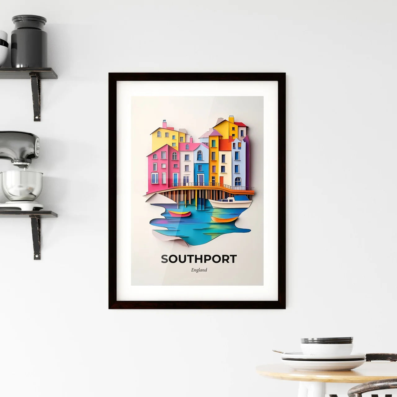 Vivid Southport, England, Framed Wall Art