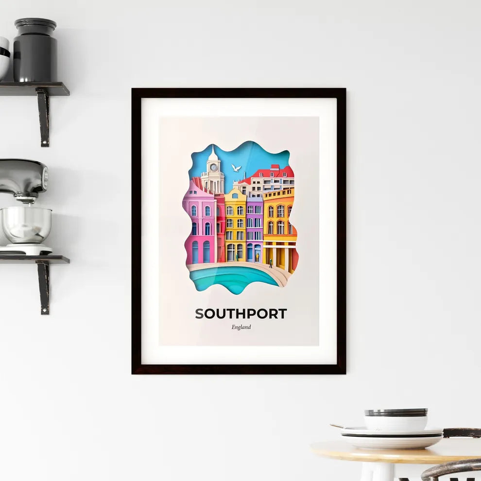 Vivid Southport, England, Framed Wall Art