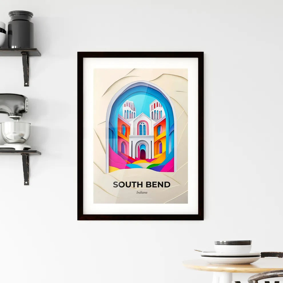 Vivid South Bend, Indiana, Framed Wall Art