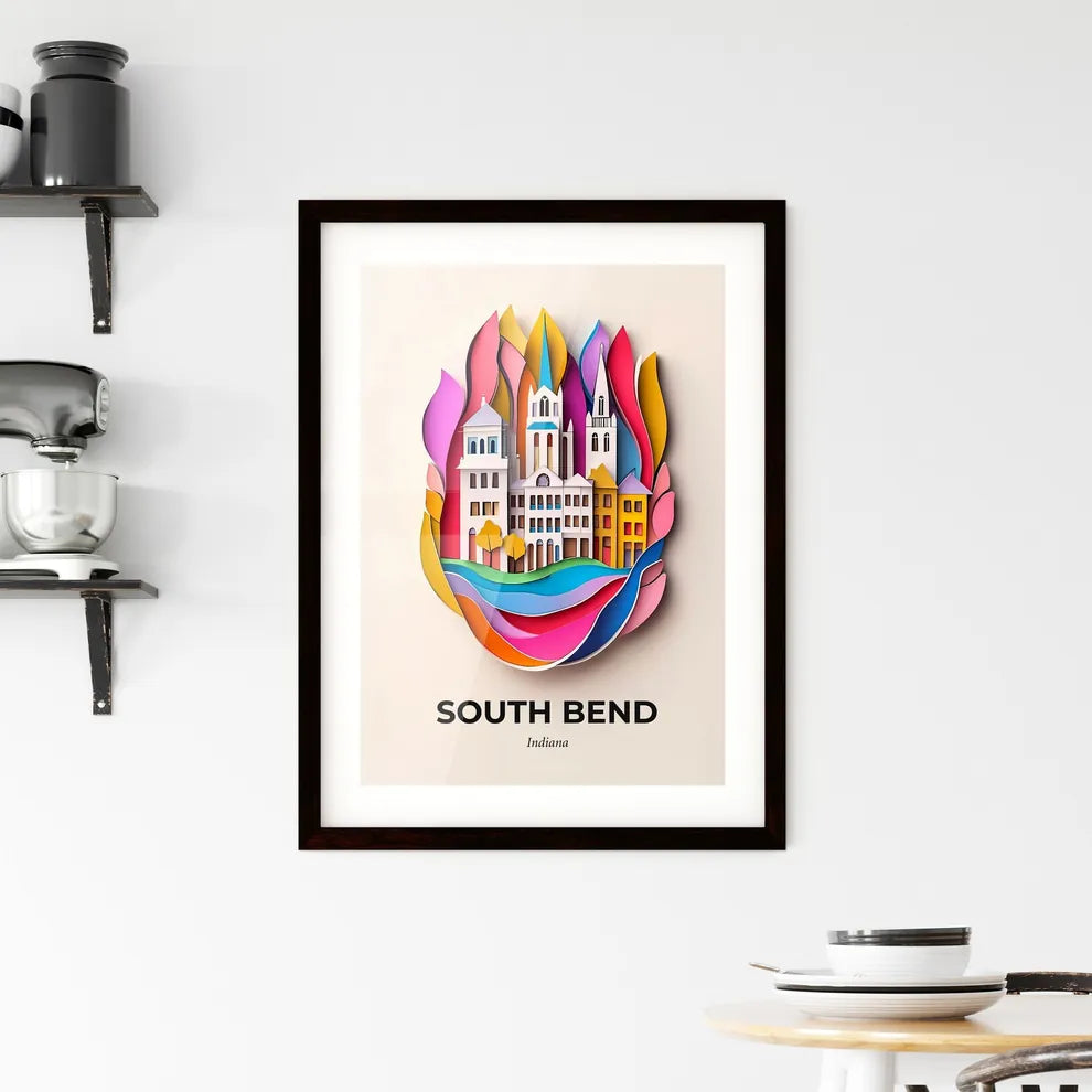 Vivid South Bend, Indiana, Framed Wall Art