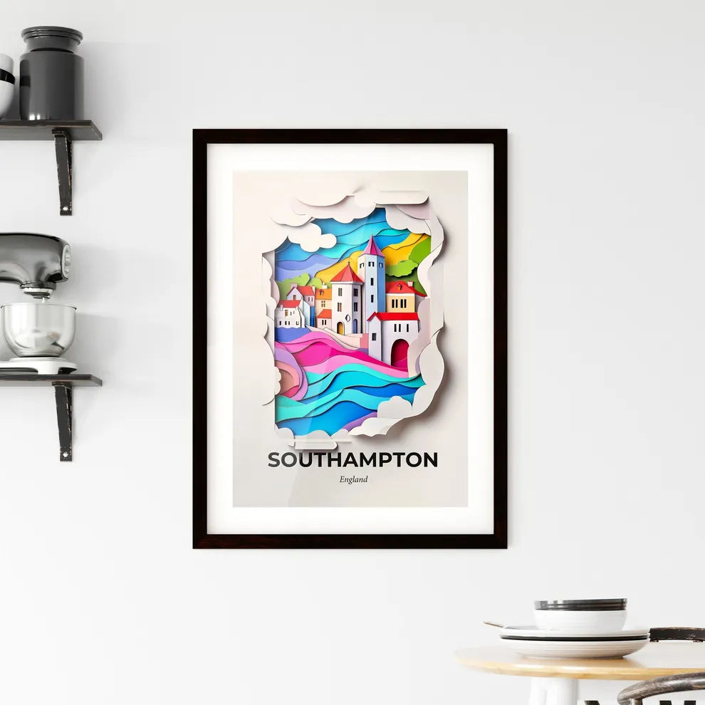 Vivid Southampton, England, Framed Wall Art