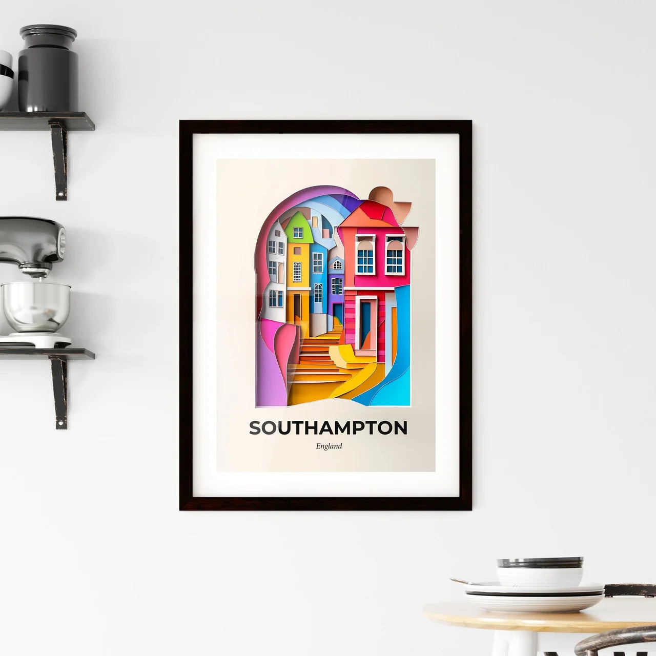 Vivid Southampton, England, Framed Wall Art