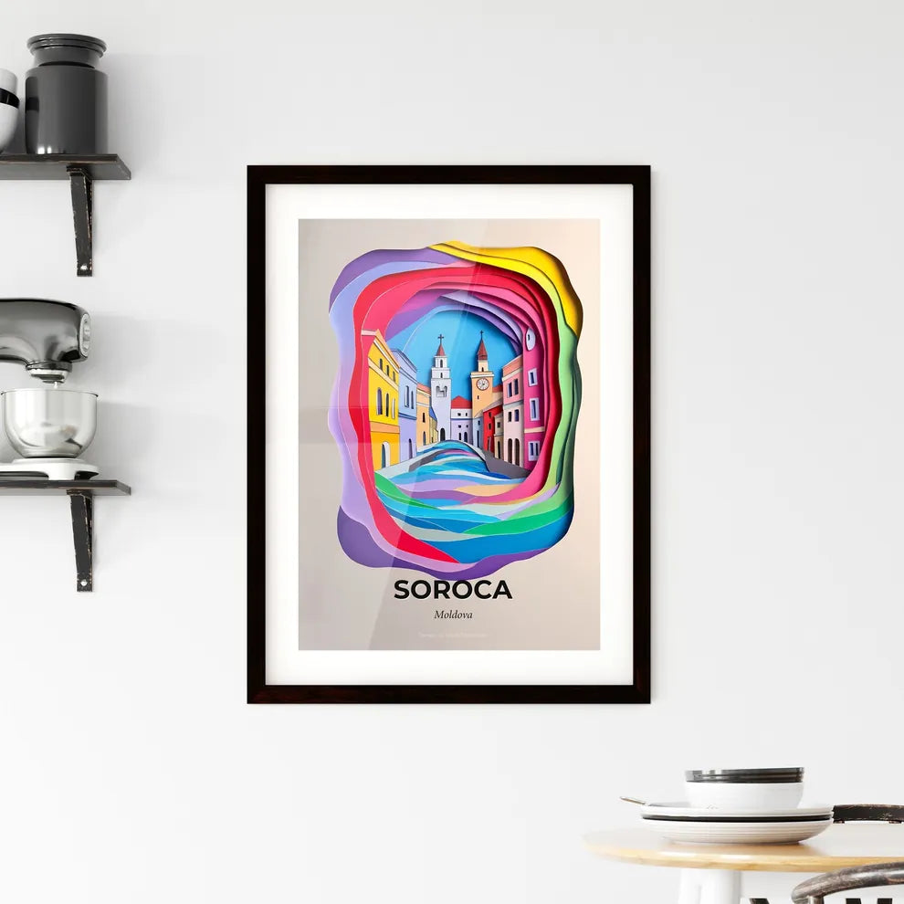 Vivid Soroca, Moldova, Framed Wall Art