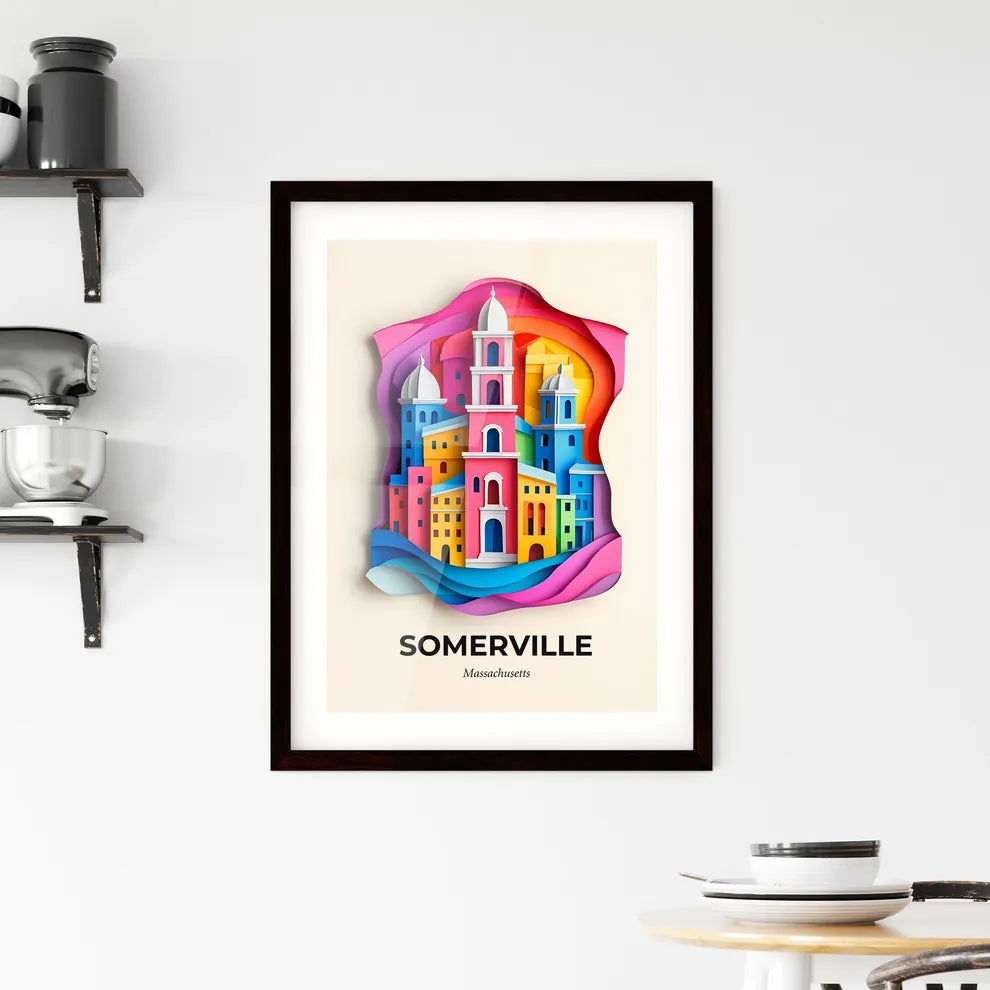 Vivid Somerville, Massachusetts, Framed Wall Art