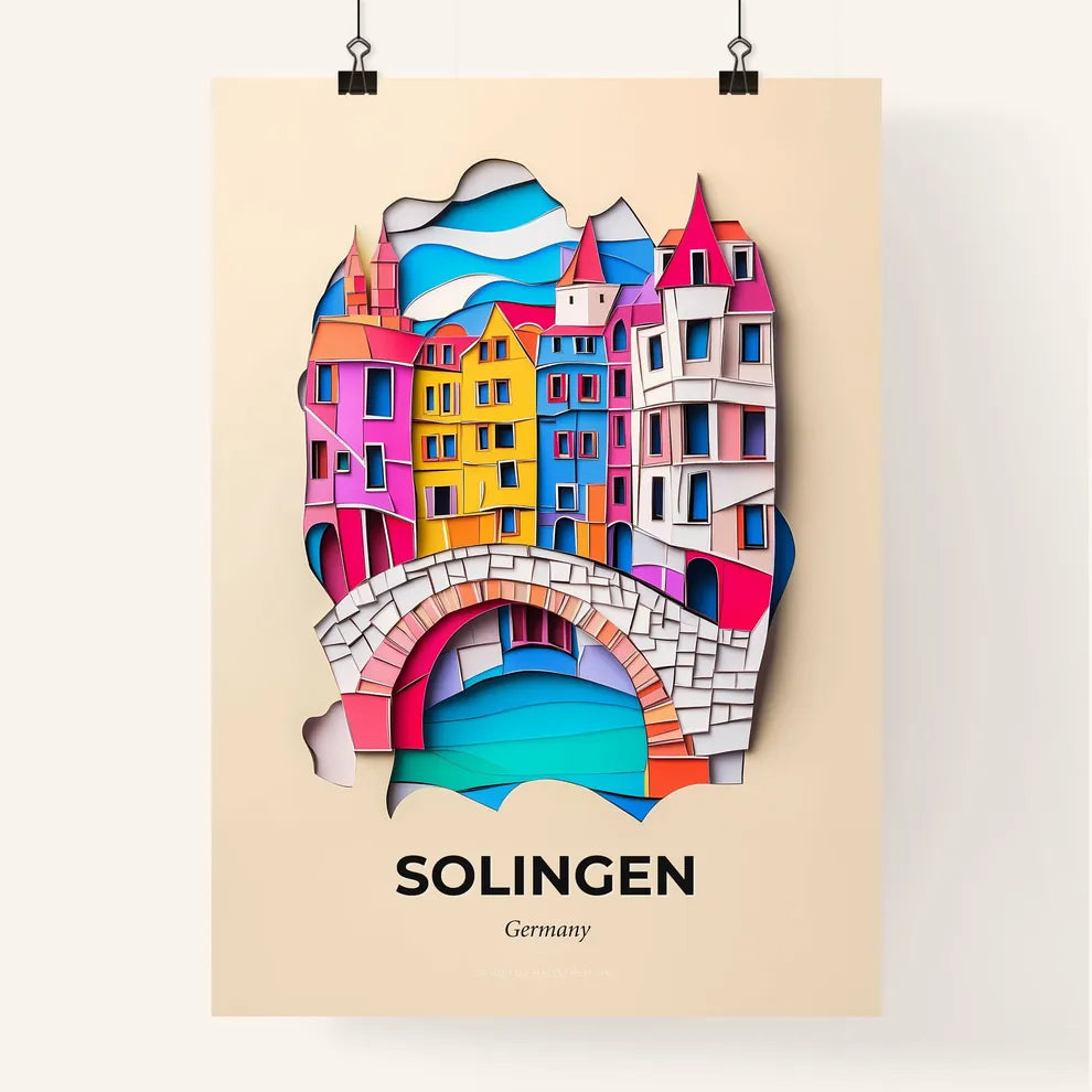 Vivid Solingen, Germany, Colorful Poster