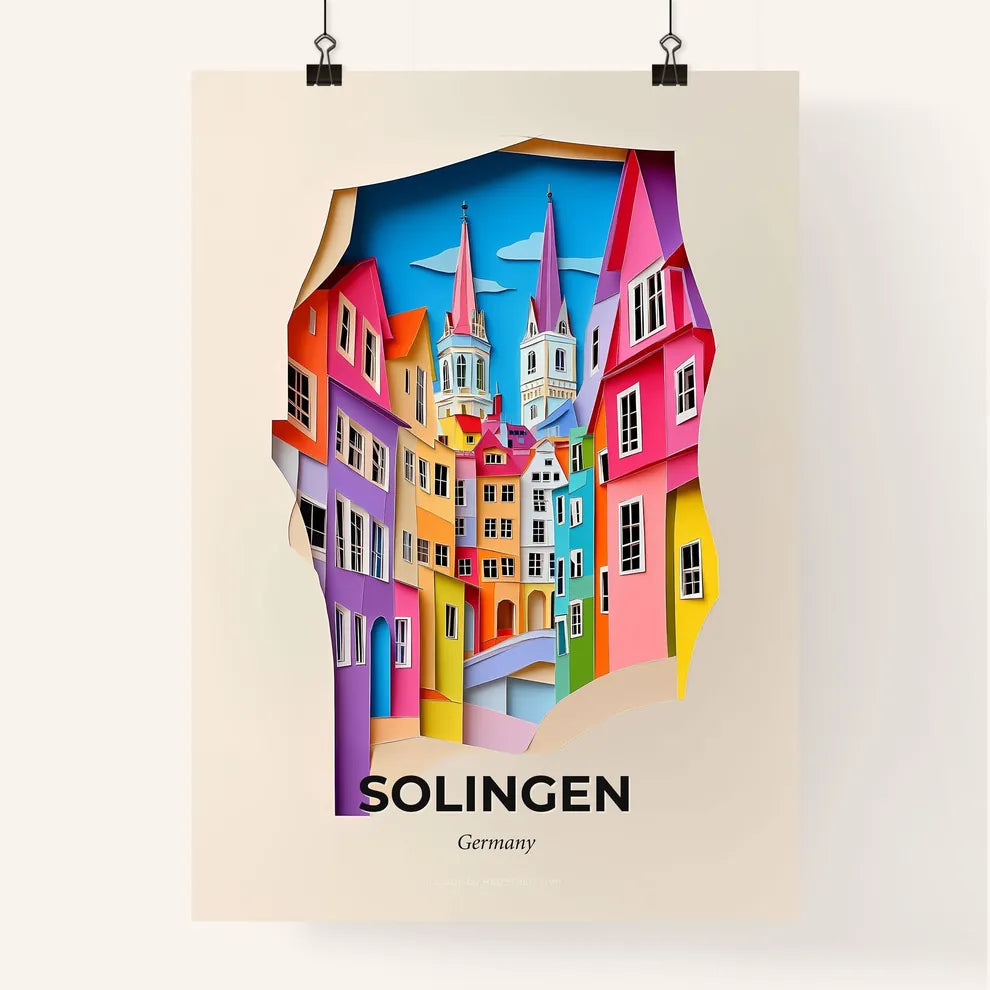 Vivid Solingen, Germany, Colorful Poster