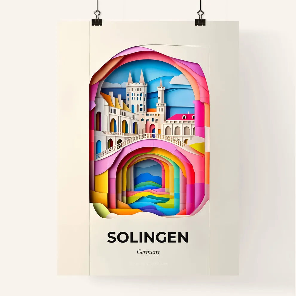 Vivid Solingen, Germany, Colorful Poster
