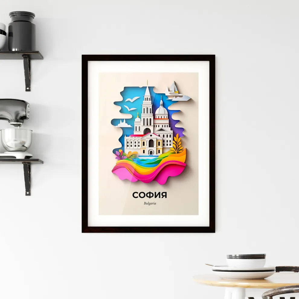 Vivid Sofia, Bulgaria, Framed Wall Art