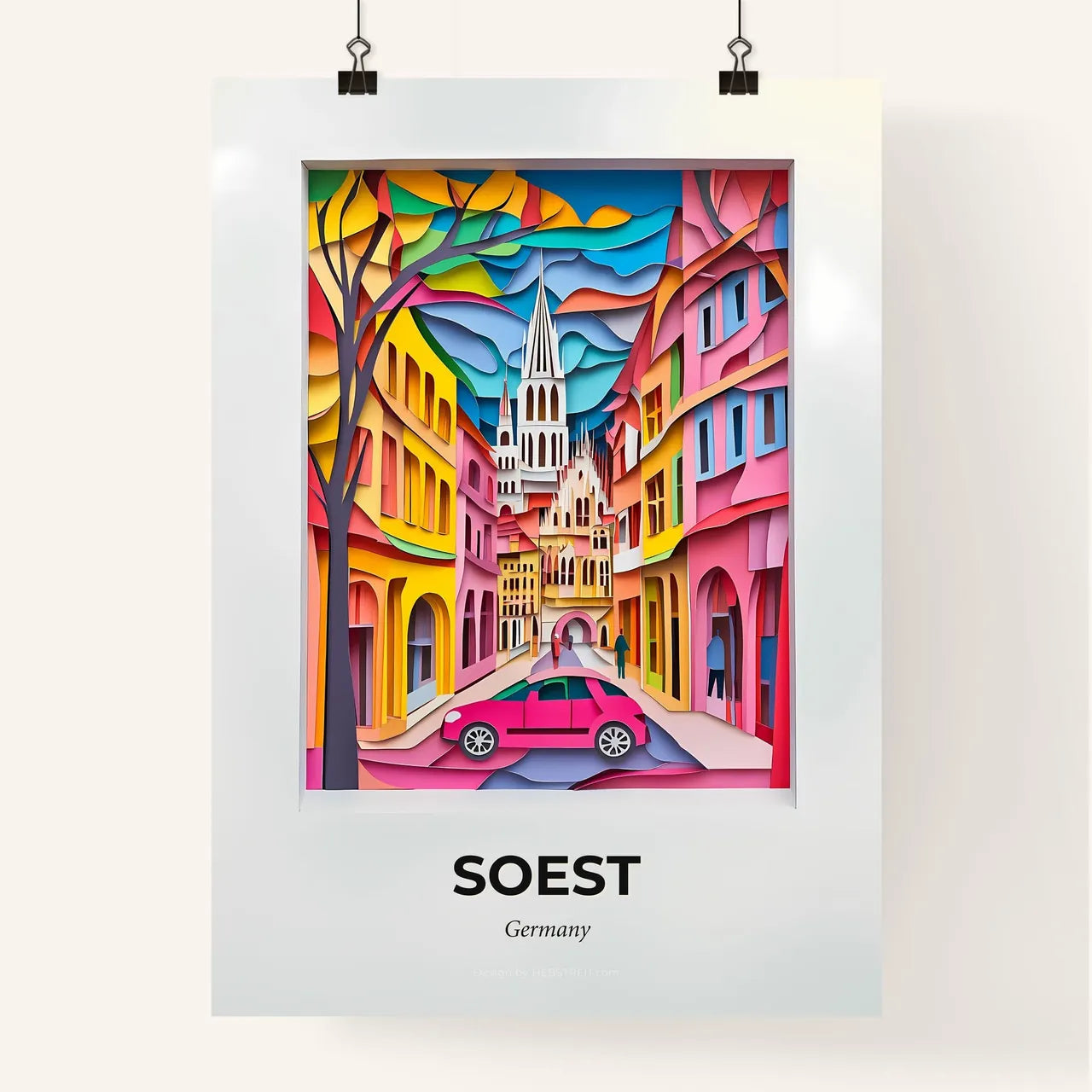 Vivid Soest, Germany, Colorful Poster