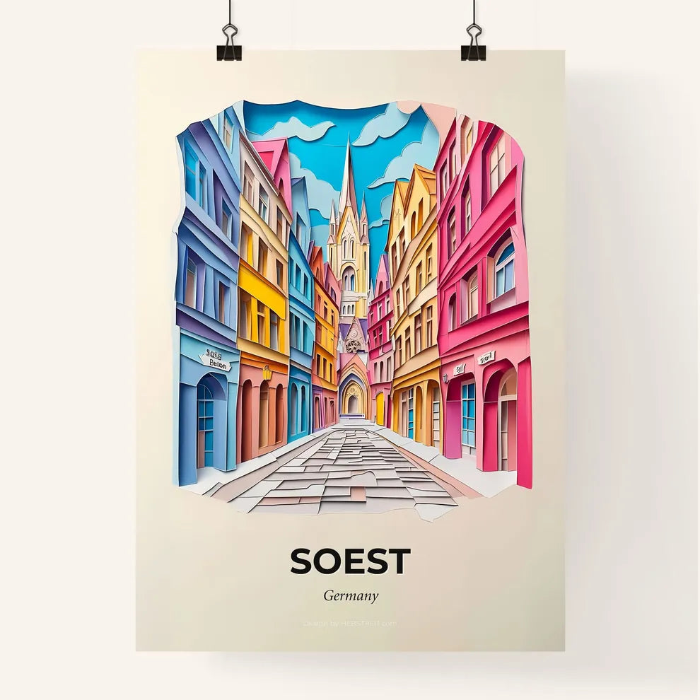 Vivid Soest, Germany, Colorful Poster