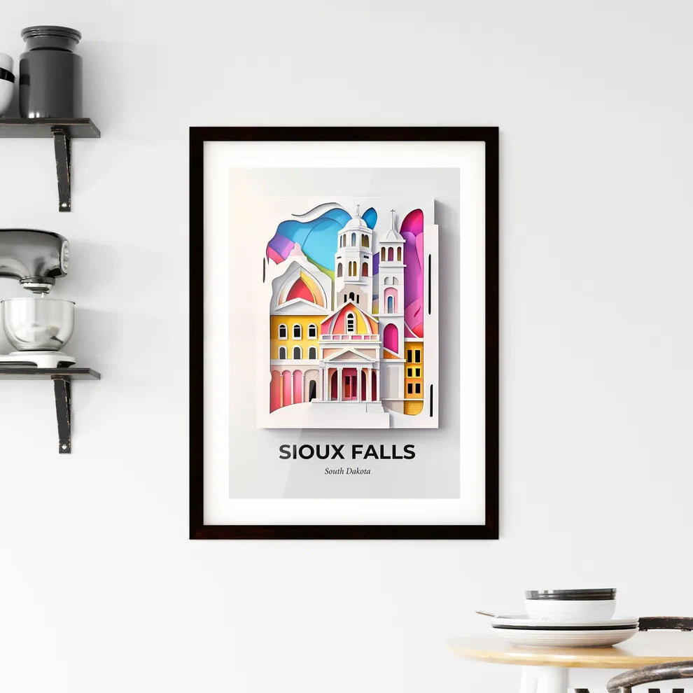 Vivid Sioux Falls, South Dakota, Framed Wall Art