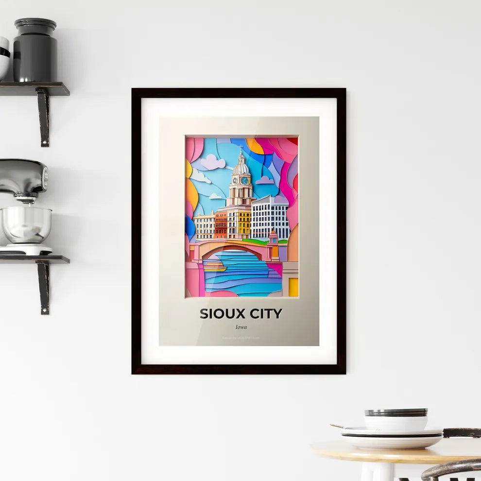 Vivid Sioux City, Iowa, Framed Wall Art