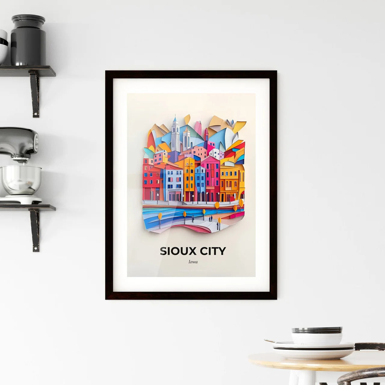 Vivid Sioux City, Iowa, Framed Wall Art