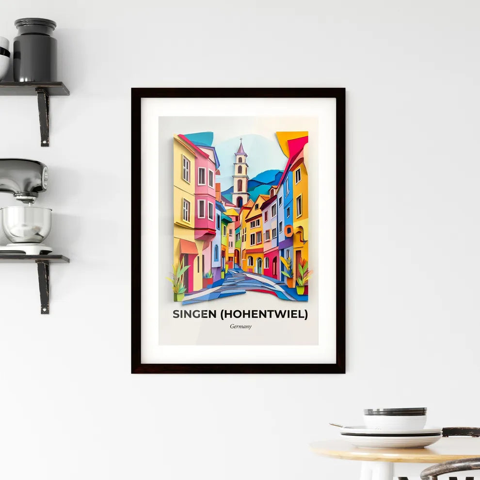 Vivid Singen (Hohentwiel), Germany, Framed Wall Art