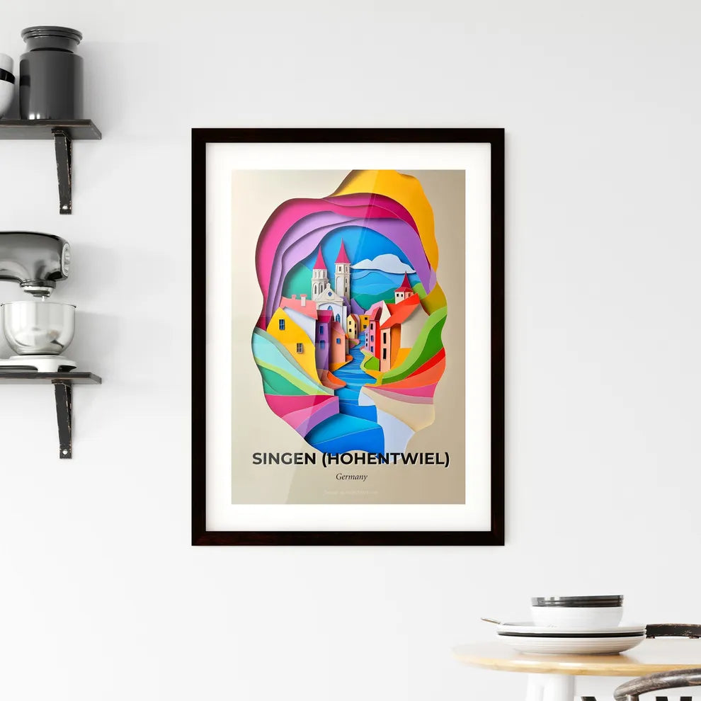 Vivid Singen (Hohentwiel), Germany, Framed Wall Art