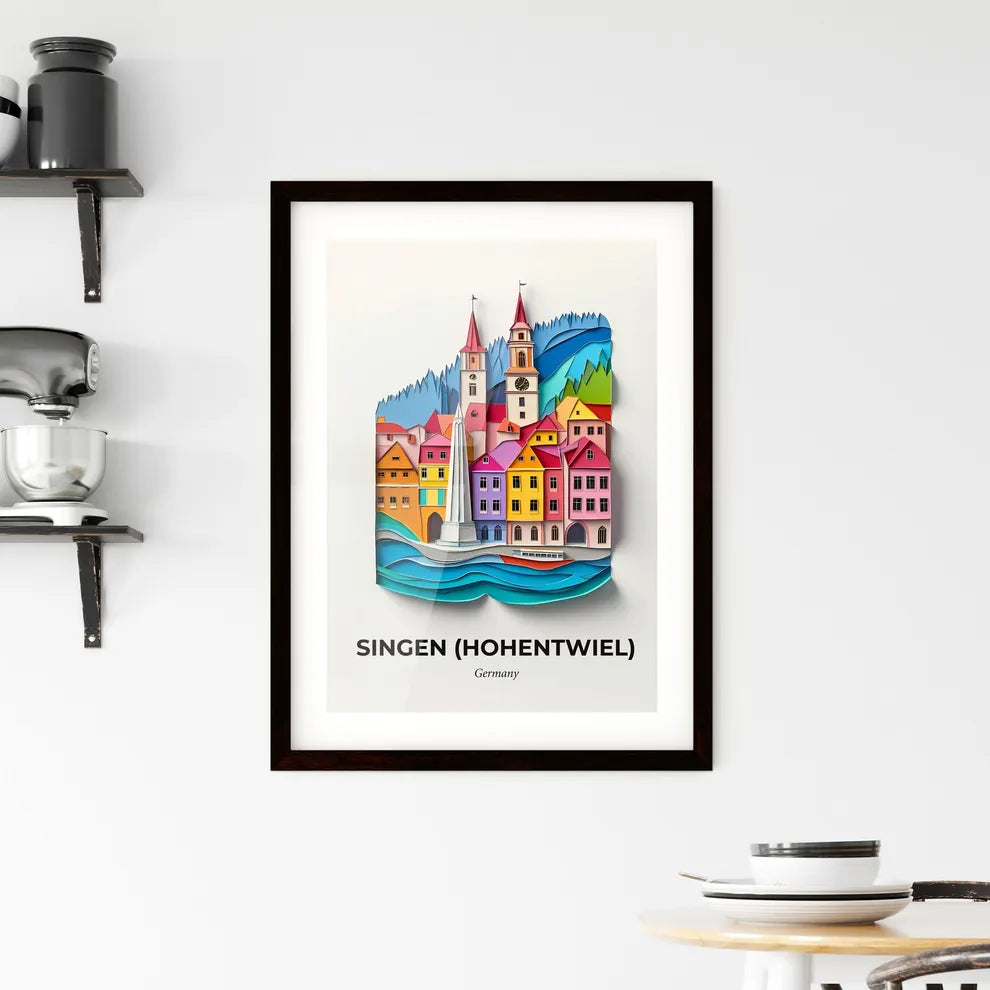 Vivid Singen (Hohentwiel), Germany, Framed Wall Art