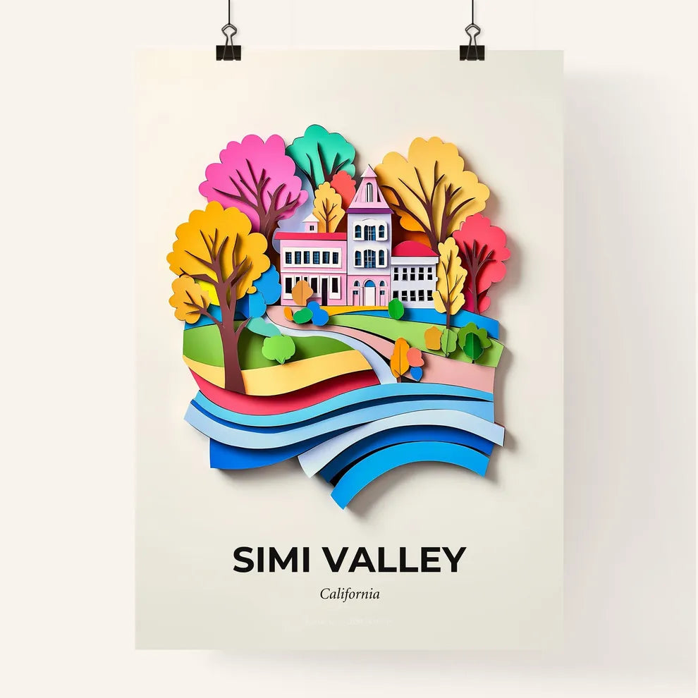 Vivid Simi Valley, California, Colorful Poster