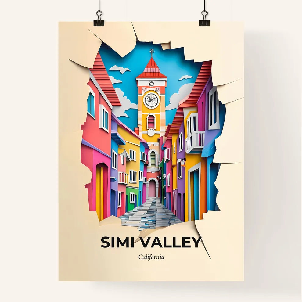 Vivid Simi Valley, California, Colorful Poster