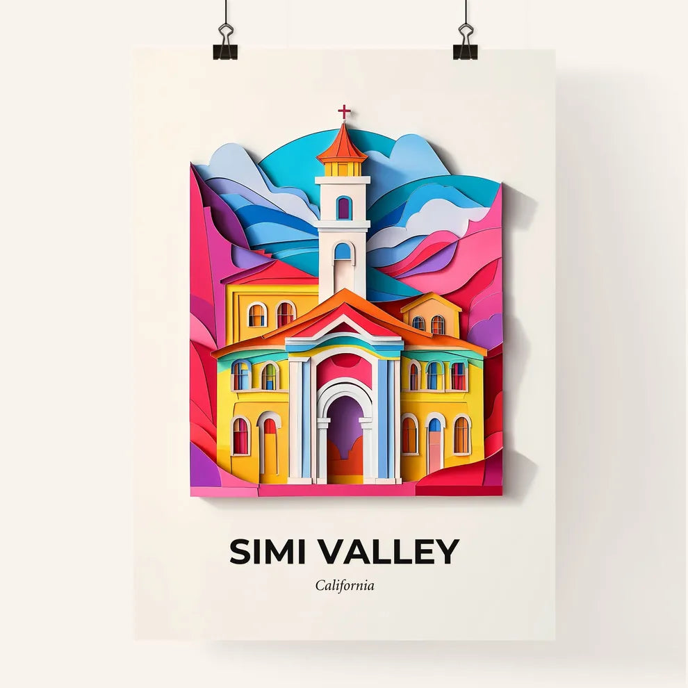 Vivid Simi Valley, California, Colorful Poster