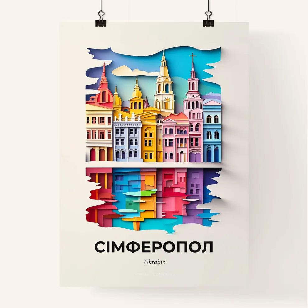Vivid Simferopol, Ukraine, Colorful Poster