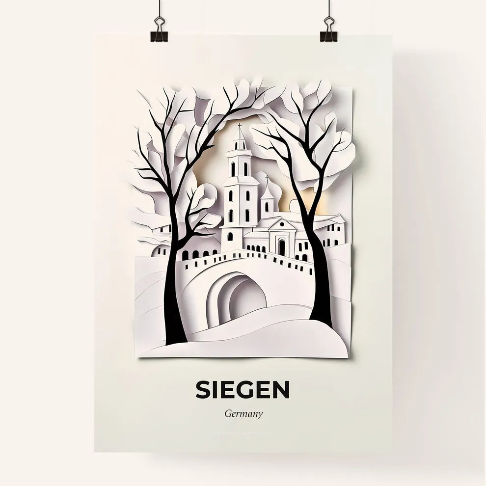 Vivid Siegen, Germany, Colorful Poster