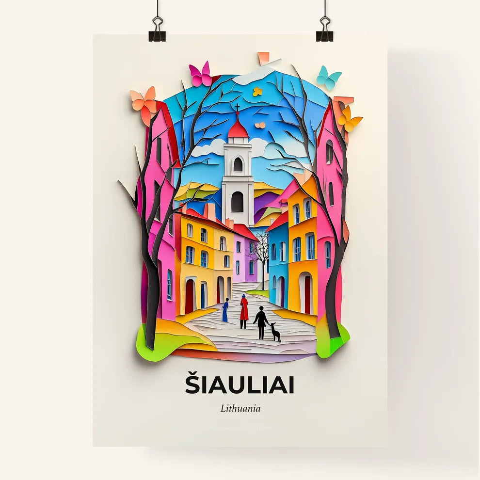 Vivid Šiauliai, Lithuania, Colorful Poster