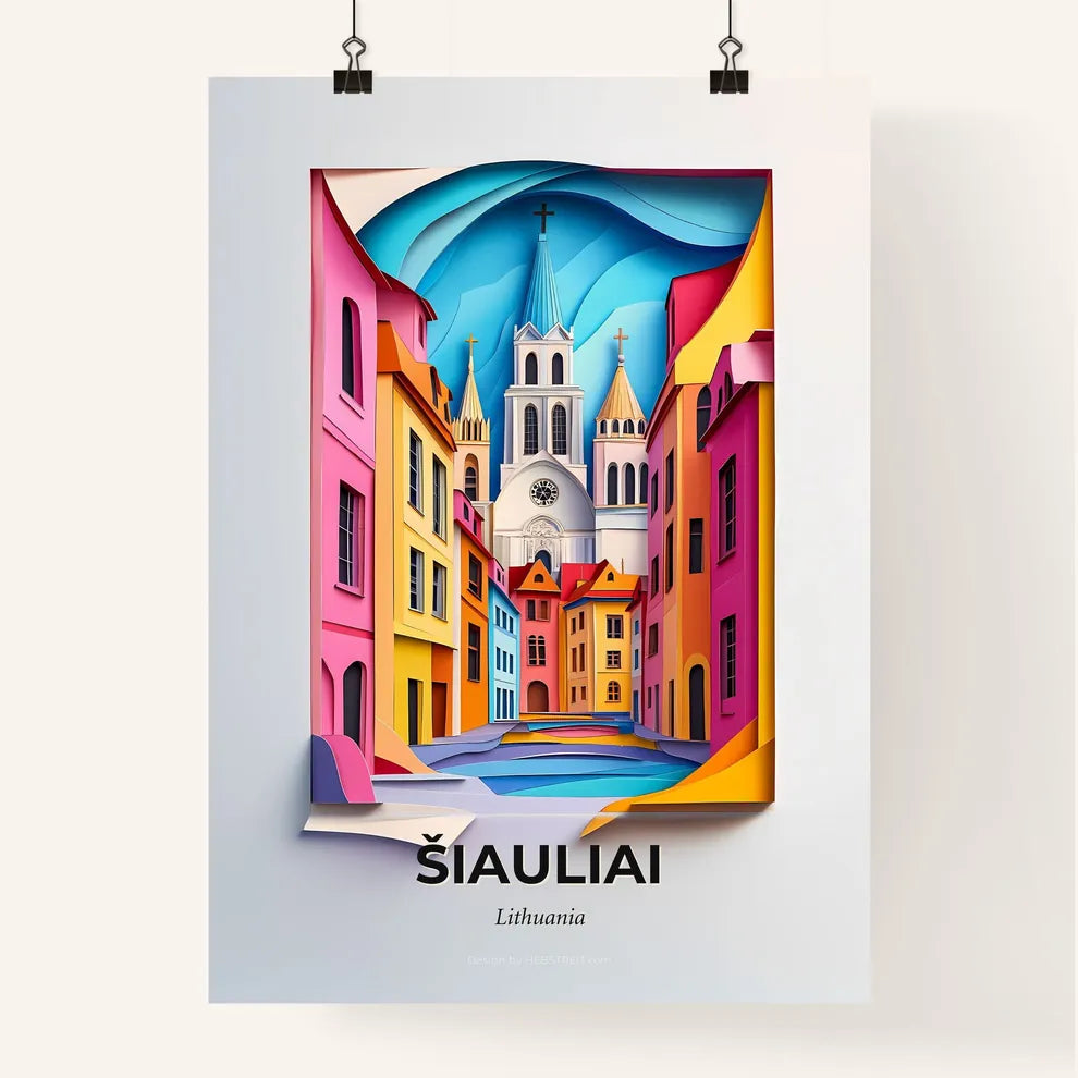 Vivid Šiauliai, Lithuania, Colorful Poster