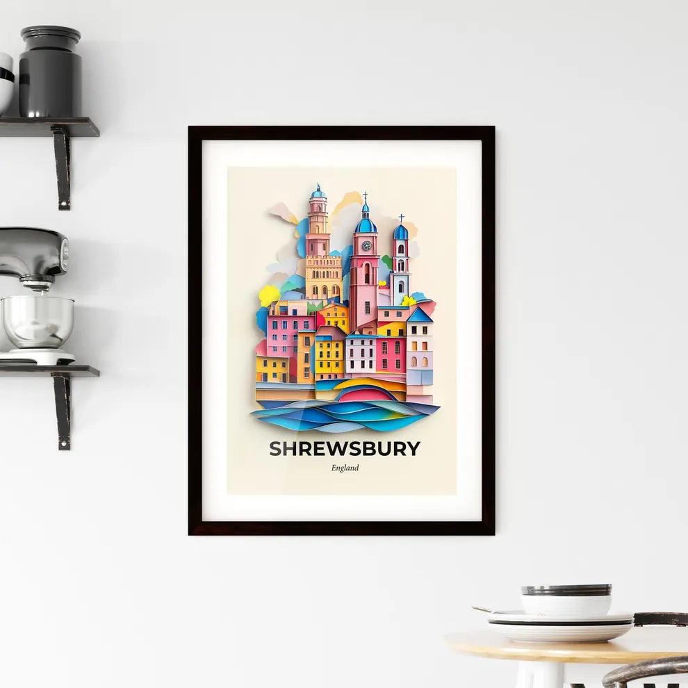 Vivid Shrewsbury, England, Framed Wall Art