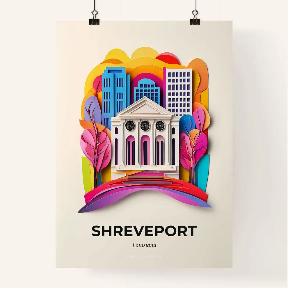 Vivid Shreveport, Louisiana, Colorful Poster