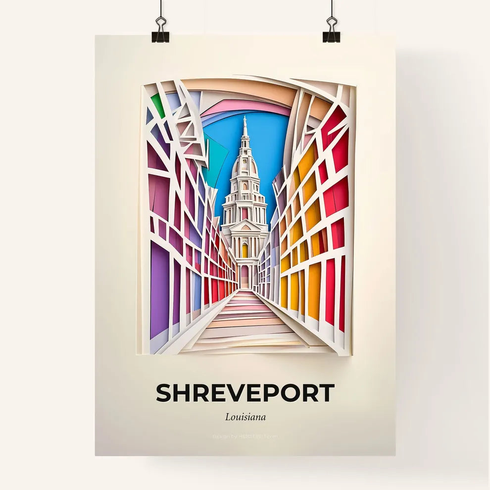 Vivid Shreveport, Louisiana, Colorful Poster