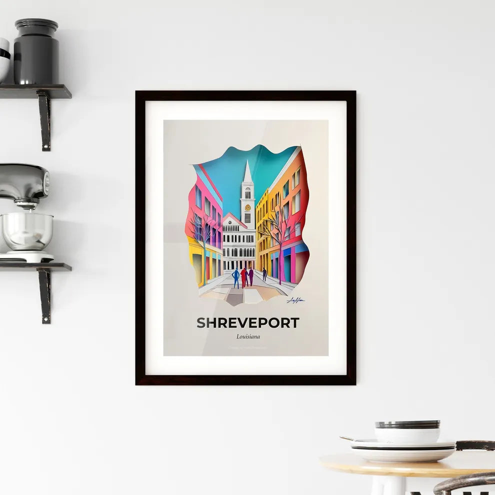 Vivid Shreveport, Louisiana, Framed Wall Art