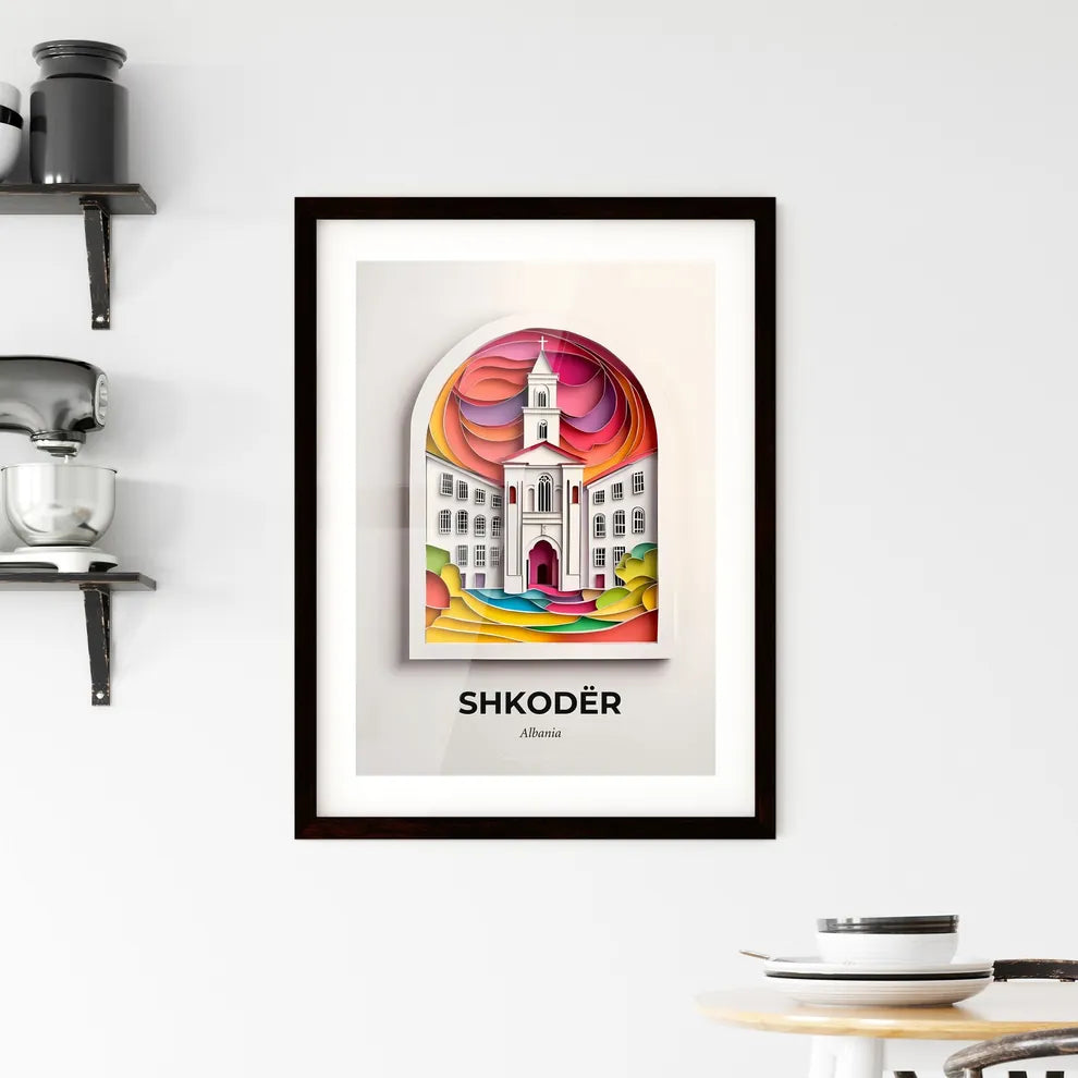 Vivid Shkodër, Albania, Framed Wall Art