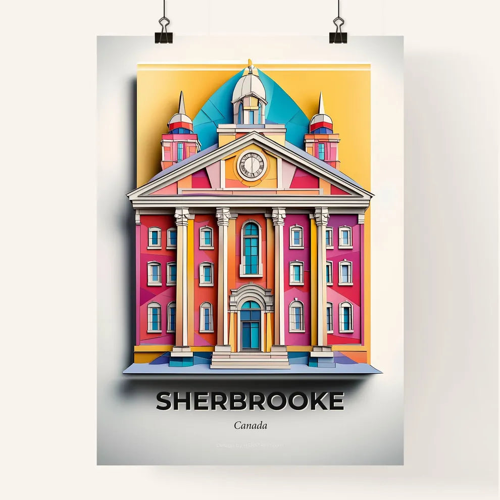 Vivid Sherbrooke, Canada, Colorful Poster