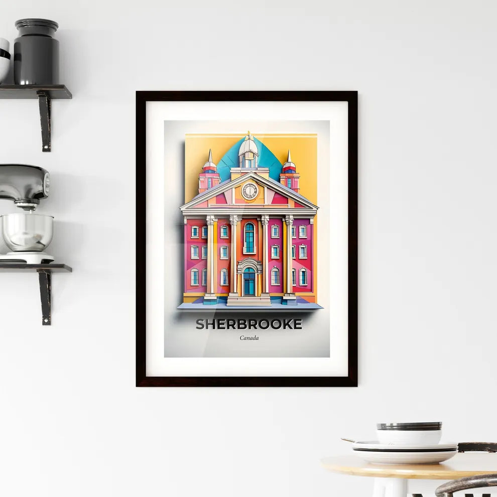 Vivid Sherbrooke, Canada, Framed Wall Art