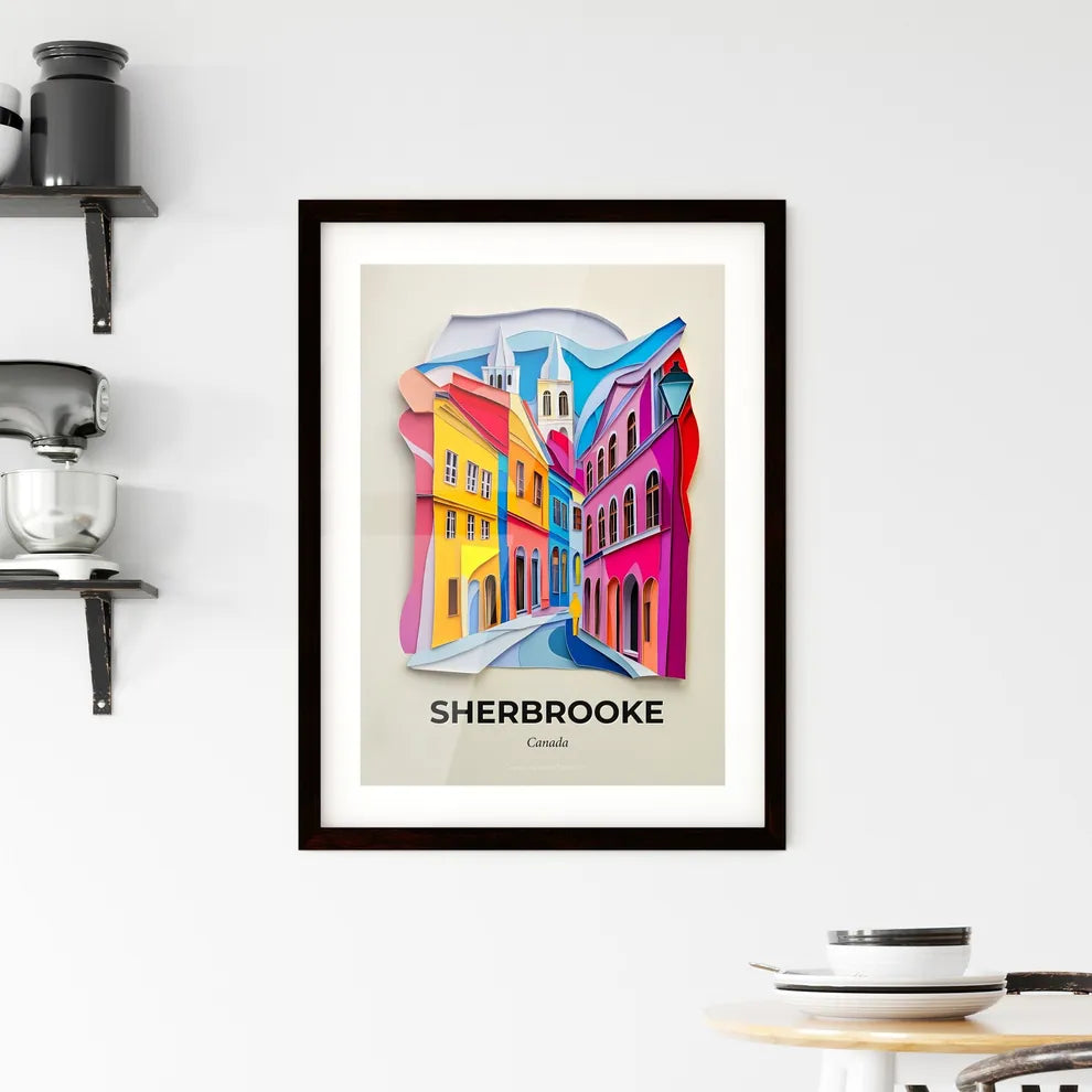Vivid Sherbrooke, Canada, Framed Wall Art