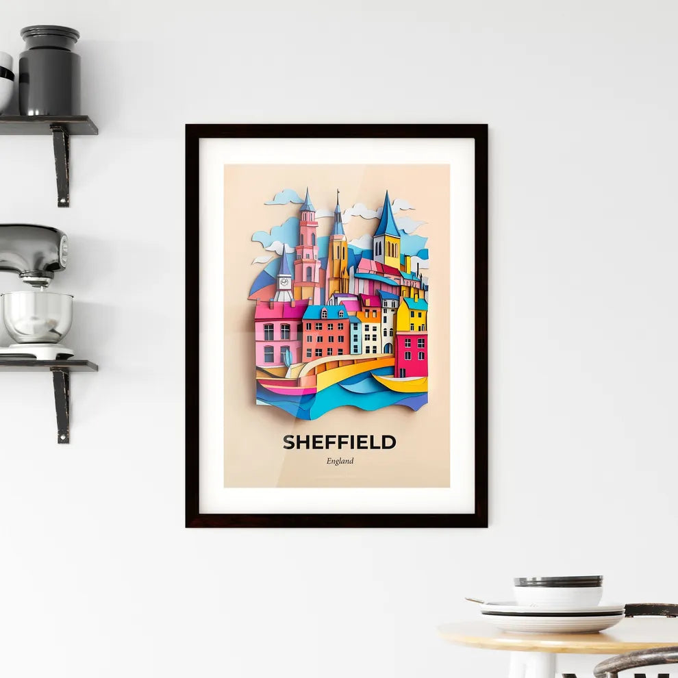 Vivid Sheffield, England, Framed Wall Art