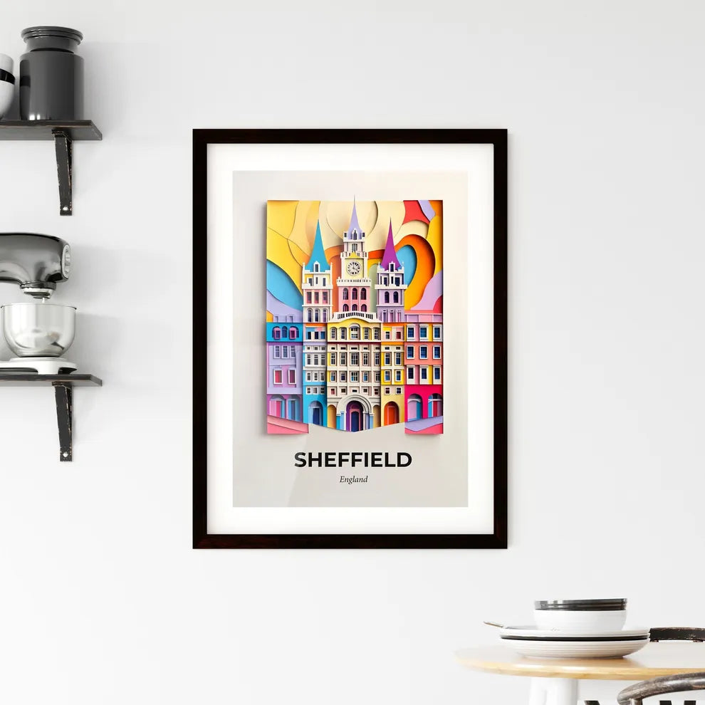 Vivid Sheffield, England, Framed Wall Art