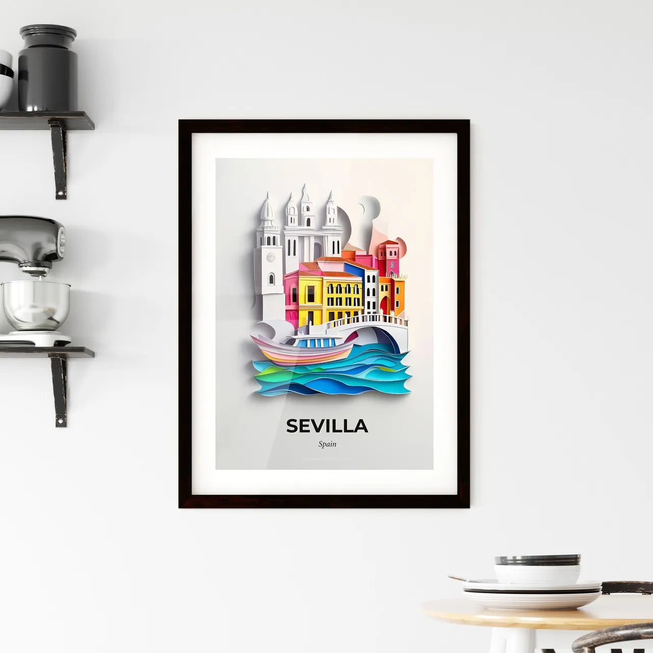 Vivid Sevilla, Spain, Framed Wall Art