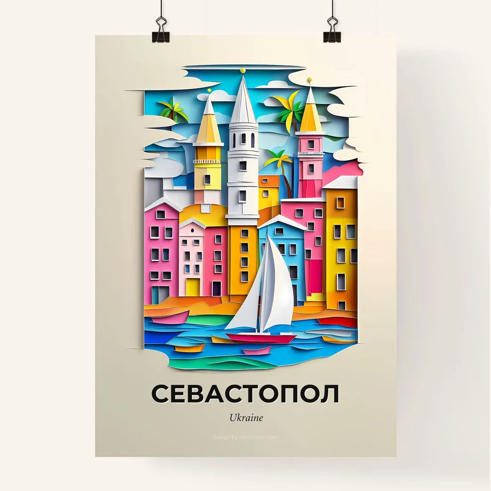 Vivid Sevastopol, Ukraine, Colorful Poster