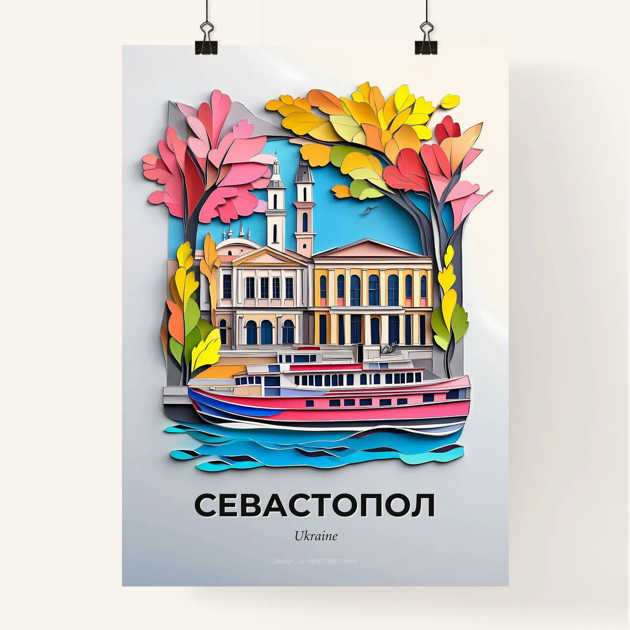 Vivid Sevastopol, Ukraine, Colorful Poster
