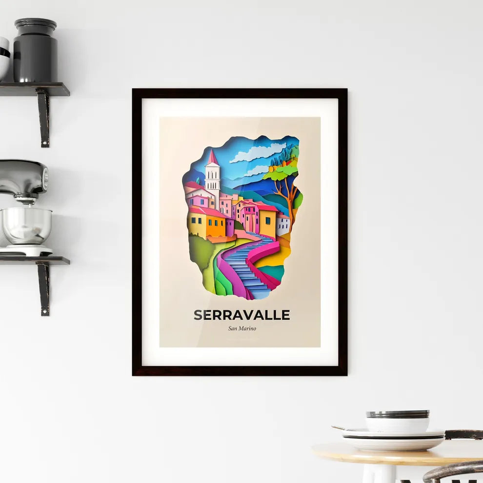 Vivid Serravalle, San Marino, Framed Wall Art